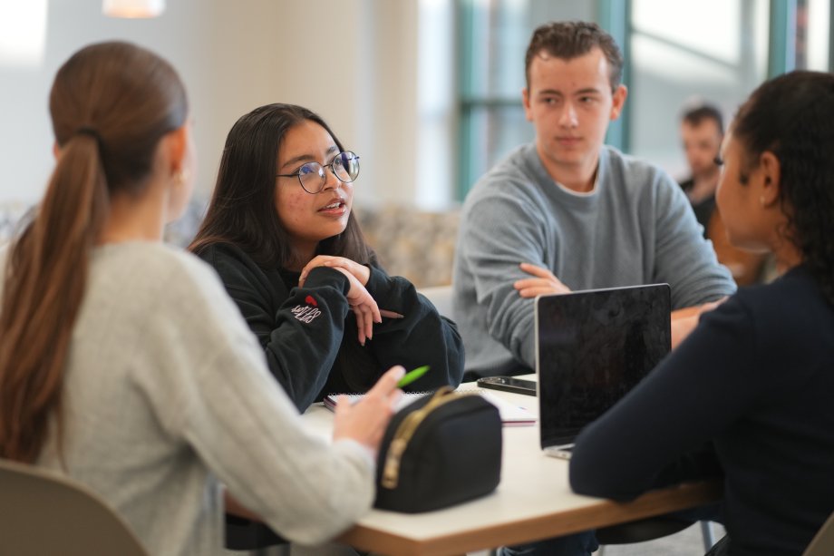 A group of students