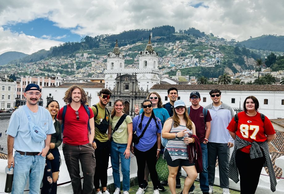 WMU Spanish students in Quito in 2024