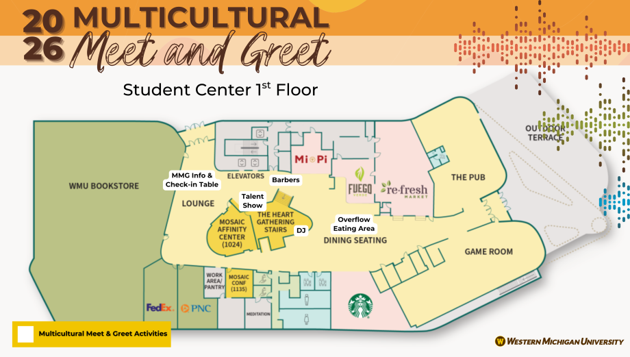 Multicultural Meet and Greet 2026 Event Map 1st Floor