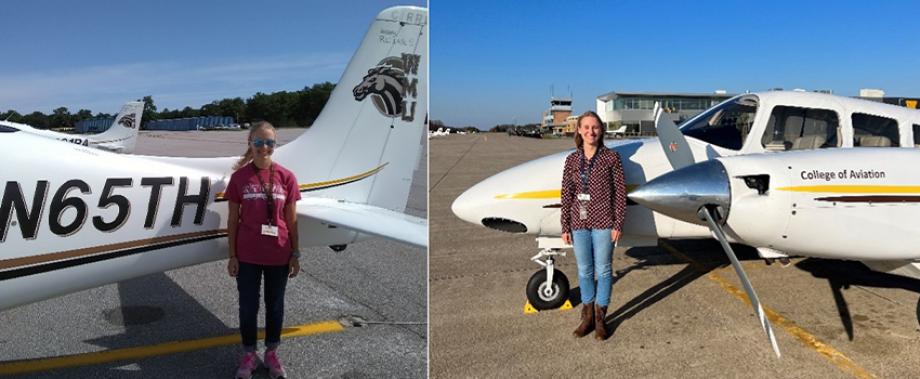 WMU Aviation Flight Science Student Rachel Tuit