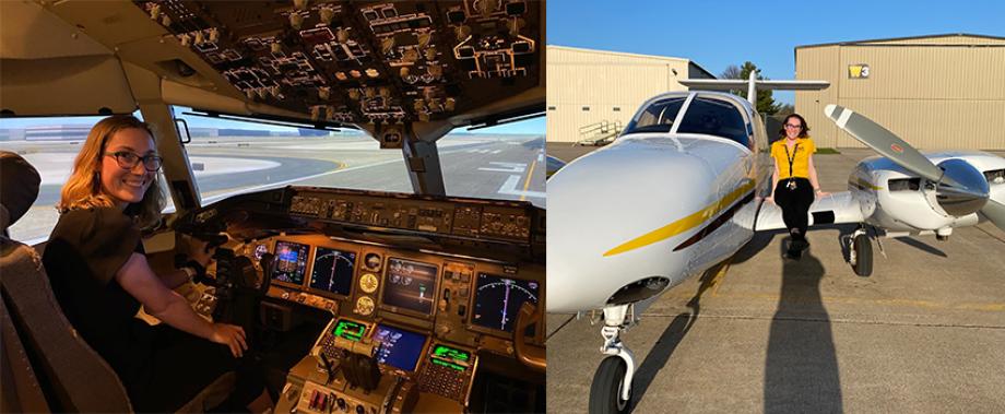 WMU Aviation Flight Science Alumna Rebekah Hainline