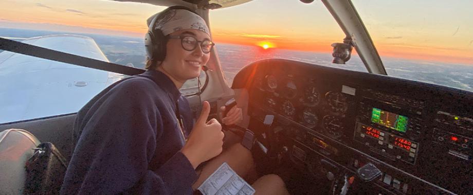 WMU Aviation Flight Science Student Riley Trygstad