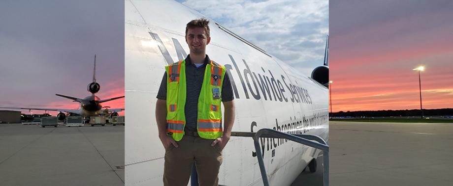 WMU Aviation Management and Operations Student Kurt Kraczon