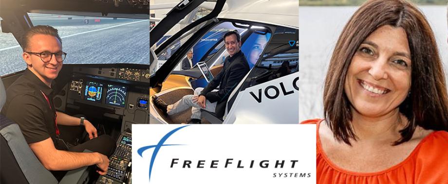 WMU Aviation Alumni Hunter Hayes, Scott Warner, and Kasmin Katz