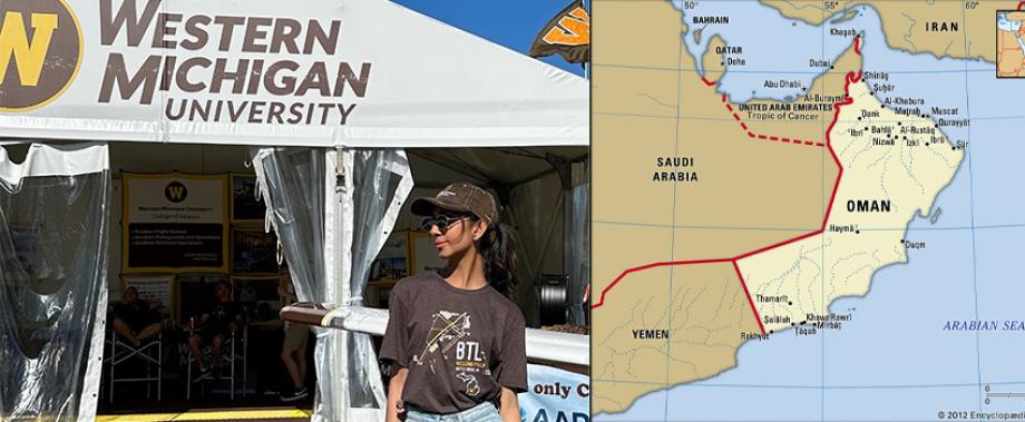 WMU Aviation Management and Operations Student Amna Al Bulushi