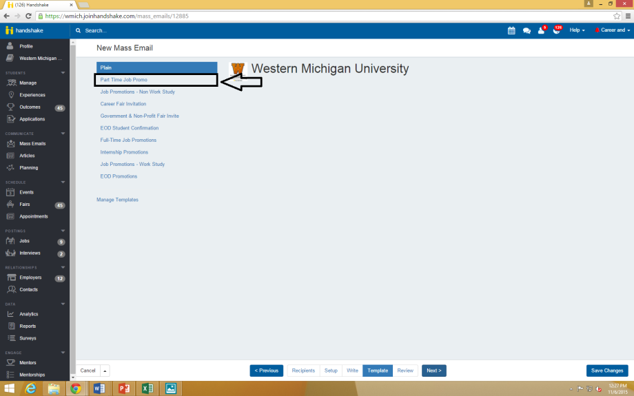 Screenshot of directions