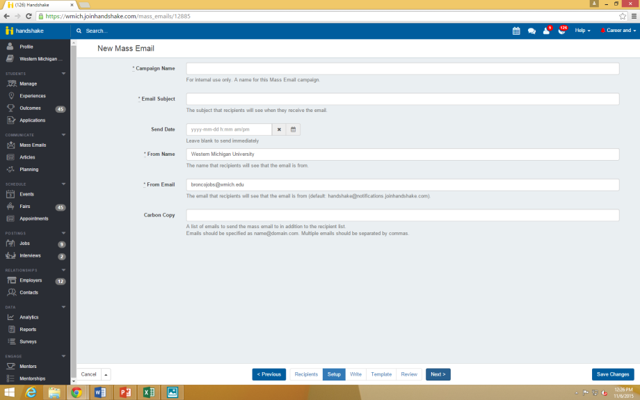 Screenshot of directions