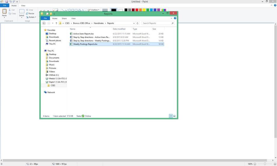 Screenshot of instructions