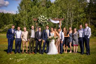 Ben and Shelby's wedding with WMU friends