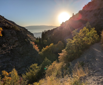 Battle Creek Trail in Provo, Utah during a trip Morgan Boyd took