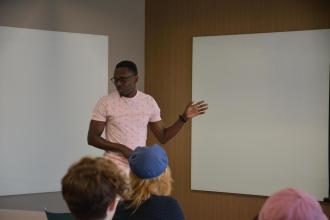 Deniss Efesper Nkya spent a year interning with the Haenicke Institute for Global Education after completing his degree. Around 400 recent international alumni are enrolled in various federal occupational practice and academic training programs, supported by Western in partnership with employers nationwide.