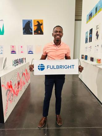 Deniss Efesper Nkya was one of six international students to come to WMU on a Fulbright Foreign Student award in 2022.