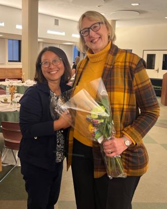 A picture of KLC tutors, Nancy Calme and Cathy Jou