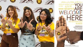 A picture from international student orientation