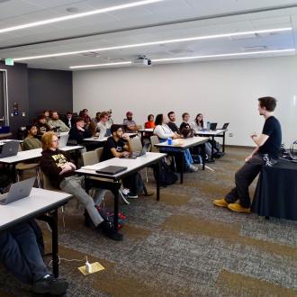 Students at a WRAVEN meeting.