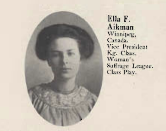 A yearbook photo of the first international student at WMU