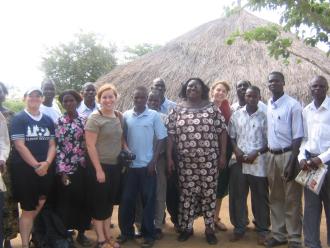 Udongo with Nebbi Standard Academy teachers