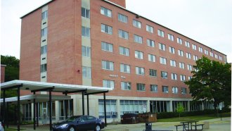 Six-story dormitory.