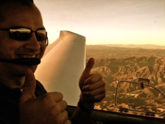 WMU Aviation Flight Science Alumni Nick Garrod flying around Hollywood