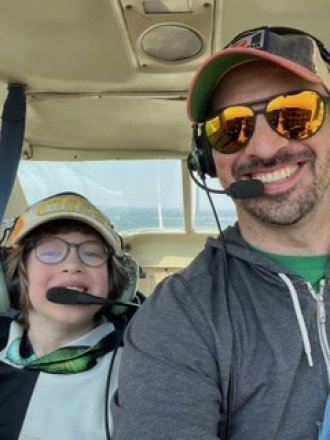 WMU Aviation Flight Science Alumni Nick Garrod and his son