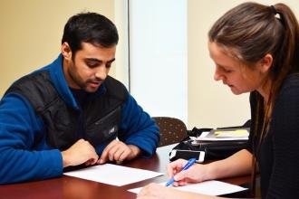 Graduate clinicians worked with CELCIS students to improve pronunciation.