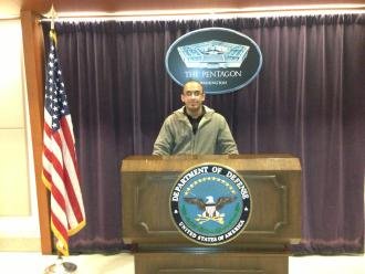 Neamah at the Pentagon