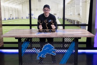 WMU alumnus Max Hahn with Emmys