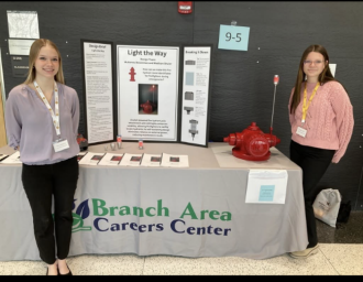 McKenna Bowerman in high school at the Innovation Expo. 