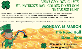 WMU Geology Club St. Patrick's Day Treasure Hunt