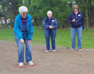 OLLI Members Playing Pétanque