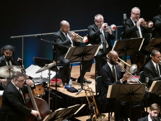 Wynton Marsalis plays with the Jazz at Lincoln Center Band.