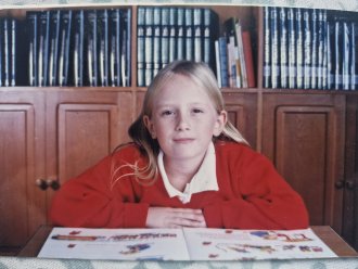 Robyn Edwards as a elementary student