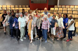 OLLI Students with Red Noses