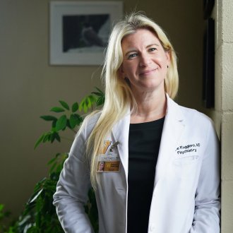 Gayle Ruggiero M.D. in her office
