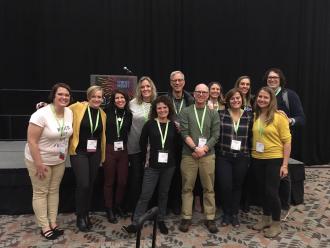 Faculty and students at NCTE