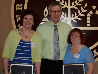 Tammi Smith, Dr. Alexander Enyedi and Mary Lou Brooks