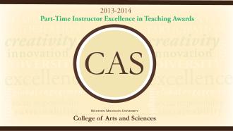 Part-Time Instructors Excellence in Teaching Awards