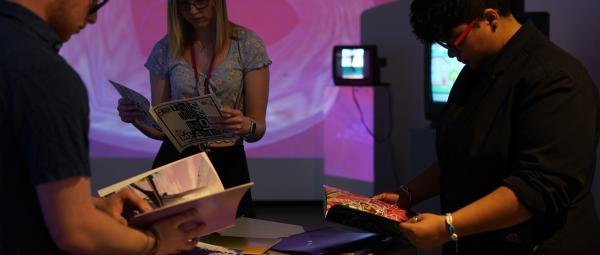 Kinetic Imaging Students at Time and Process Exhibition