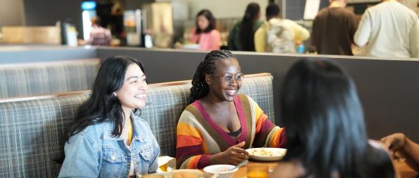 Students eating at the Student Center Dining facility