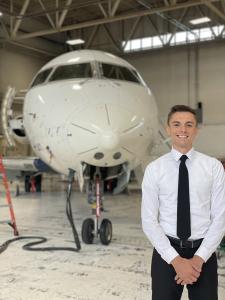 WMU Aviation Pilot Alumni Cole Dillon at SkyWest Airlines
