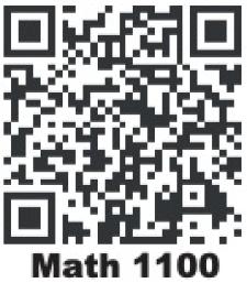 QR code to purchase the math 1100 course pack