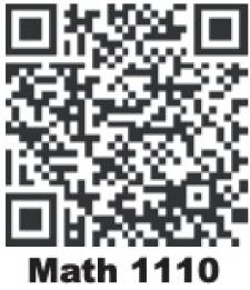 QR code to purchase the math 1110 course pack