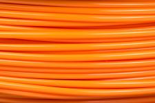Orange filament for a 3D printer.