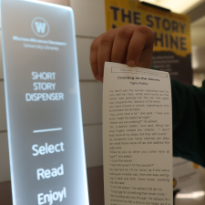A story printed on receipt-style paper.