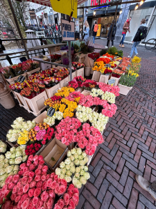 Flowers in downtown Utrecht