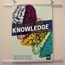 Printed poster art titled "Color Made Your Knowledge."