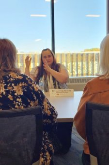 Dr. Wendy Beane shares her perspective at the “Who Owns Research Information?” panel discussion in October 2025.