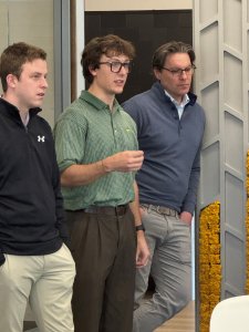 Teague Shipka speaking in the Leadership and Business Strategy Practicum