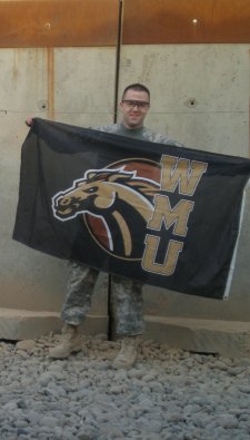WMU CoA alumni Dan Kosters during his deployment in Iraq