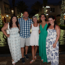 Student and family photo.